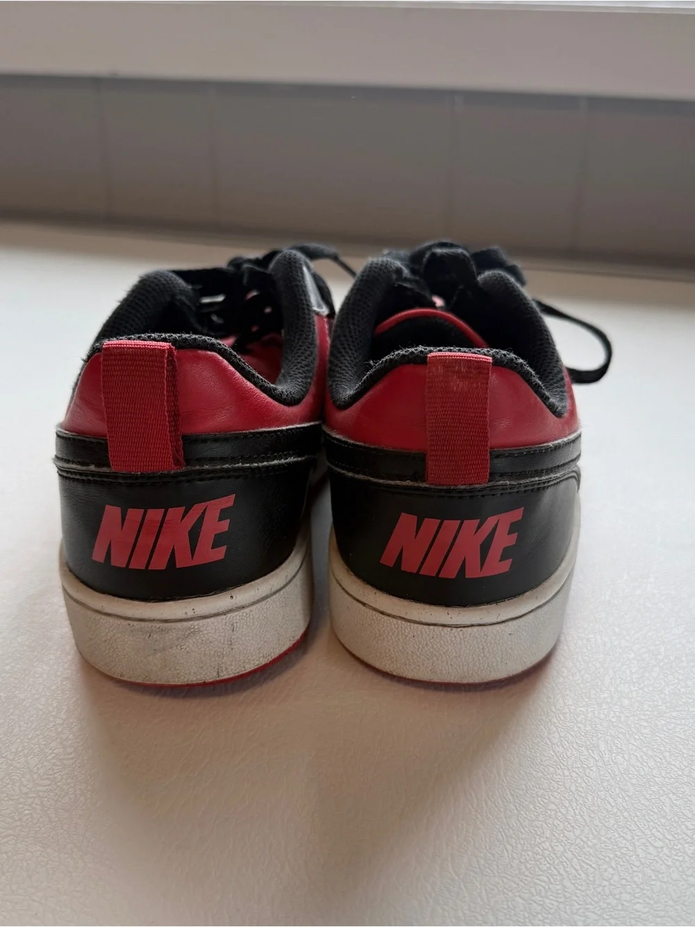 Nike Court Borough Low Recraft Red and Black Size 6.5Y/ Women’s 8